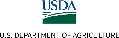 A usda logo with the department of agriculture in the center.